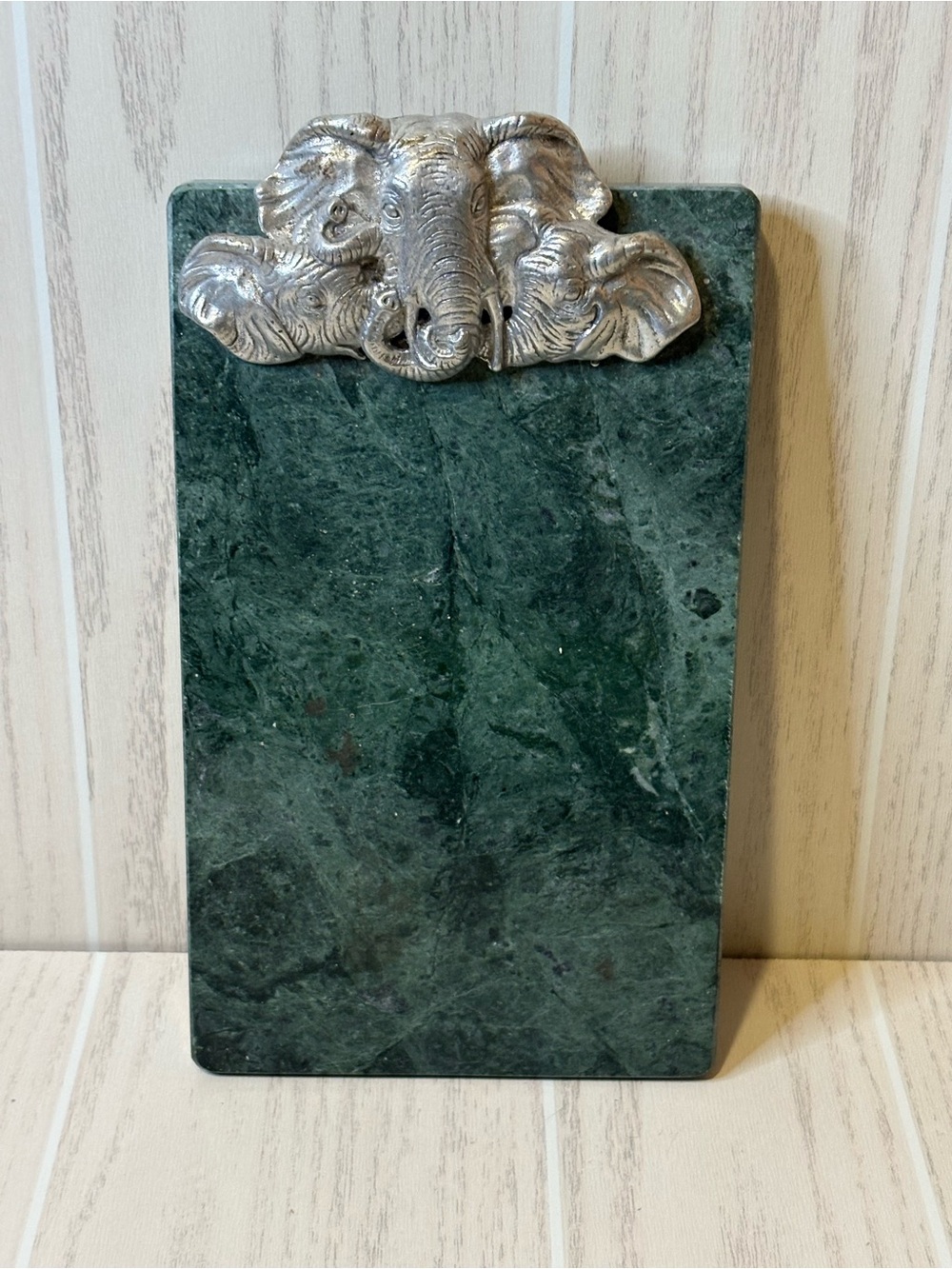 Arthur Court Green Marble Elephant Cheese Board